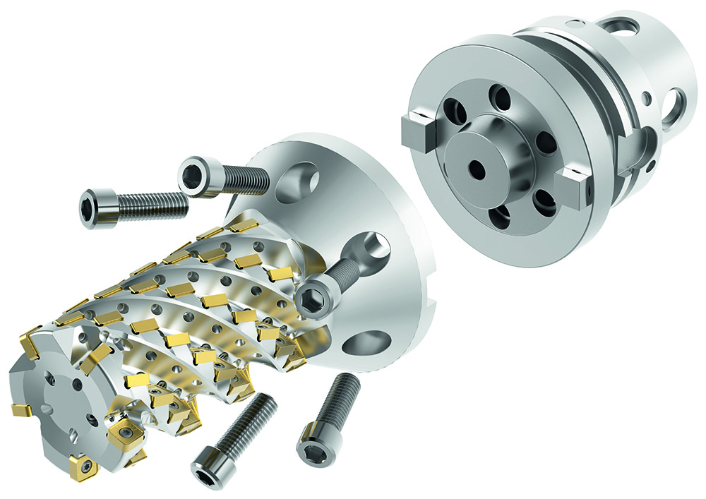 Harvi Ultra 8X indexable helical end mill | Courtesy of Kennametal